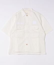 /HIROYUKI OBARA/綿ﾅｲﾛﾝ ﾌｧﾃｨｰｸﾞ半袖ｼﾞｬｹｯﾄ