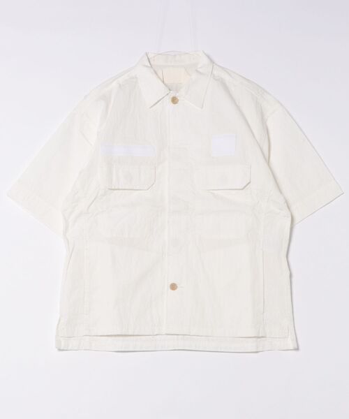 /HIROYUKI OBARA/綿ﾅｲﾛﾝ ﾌｧﾃｨｰｸﾞ半袖ｼﾞｬｹｯﾄ