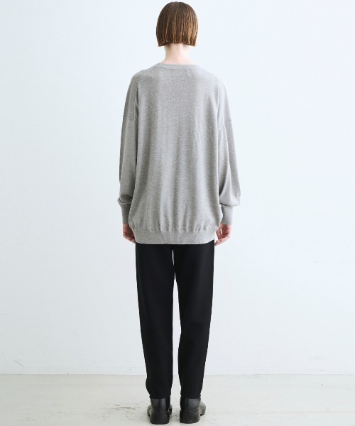 three dots(スリードッツ)の「【ラメニット】ルレックスセーター ルーズプルオーバー(ニット/セーター・レディース・ブラック/ベージュ/グレー・SMALL)」の13枚目の写真