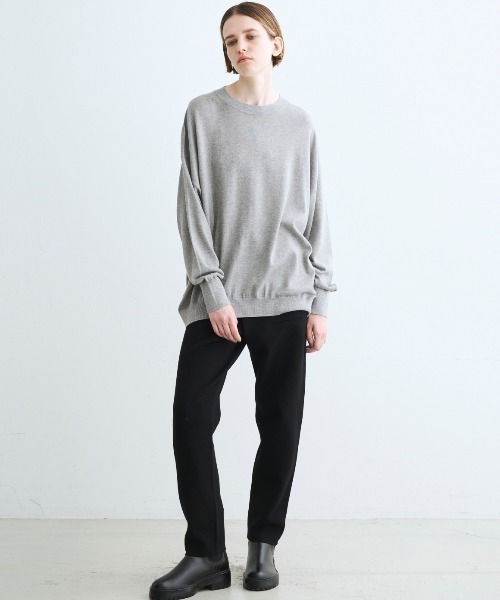 three dots(スリードッツ)の「【ラメニット】ルレックスセーター ルーズプルオーバー(ニット/セーター・レディース・ブラック/ベージュ/グレー・SMALL)」の10枚目の写真