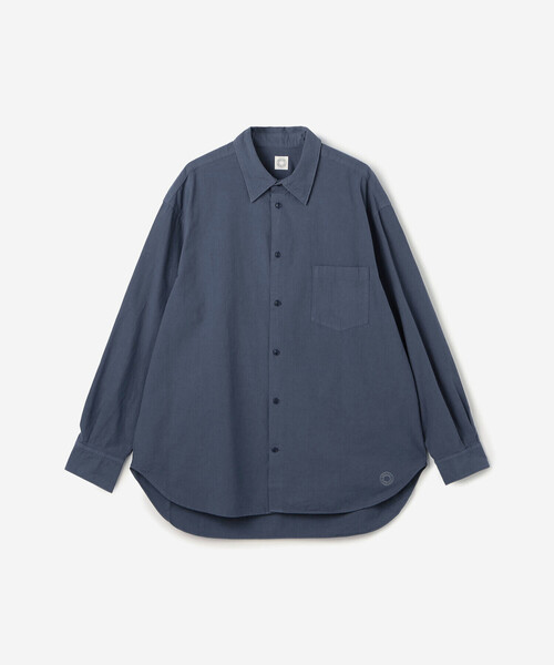 ORCIVAL（オーシバル）の「ORCIVAL | ガーメントダイ レギュラーカラーシャツ MEN（シャツ/ブラウス・メンズ・ブルー系その他/ブラック/ライトグレー・4/5）」の3枚目の写真