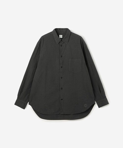 ORCIVAL（オーシバル）の「ORCIVAL | ガーメントダイ レギュラーカラーシャツ MEN（シャツ/ブラウス・メンズ・ブルー系その他/ブラック/ライトグレー・4/5）」の2枚目の写真