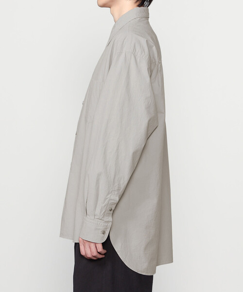 ORCIVAL（オーシバル）の「ORCIVAL | ガーメントダイ レギュラーカラーシャツ MEN（シャツ/ブラウス・メンズ・ブルー系その他/ブラック/ライトグレー・4/5）」の19枚目の写真