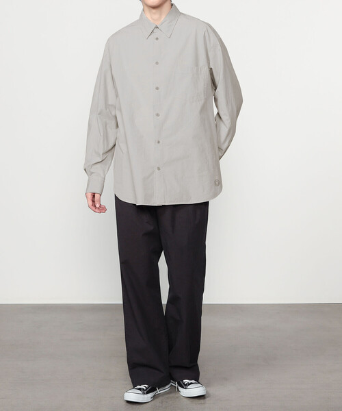 ORCIVAL（オーシバル）の「ORCIVAL | ガーメントダイ レギュラーカラーシャツ MEN（シャツ/ブラウス・メンズ・ブルー系その他/ブラック/ライトグレー・4/5）」の11枚目の写真