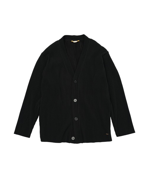 SOMEDIFF（サムディフ）の「プリーツカーディガン メンズ 黒 ブラック グレー カーキ（カーディガン/ボレロ・メンズ・グレー/ブラック/カーキ・M/L/XL）」の7枚目の写真