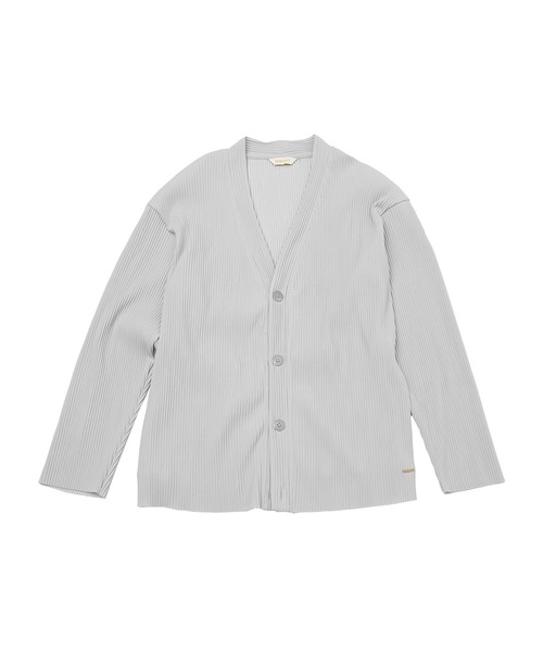 SOMEDIFF（サムディフ）の「プリーツカーディガン メンズ 黒 ブラック グレー カーキ（カーディガン/ボレロ・メンズ・グレー/ブラック/カーキ・M/L/XL）」の11枚目の写真