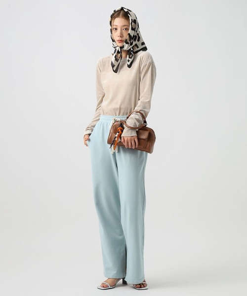 BAYFLOW(ベイフロー)の「70×70 レオパードスカーフ(バンダナ/スカーフ・レディース・ホワイト/ブラウン・FREE)」の8枚目の写真