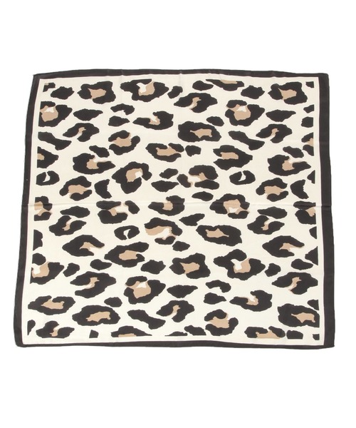 BAYFLOW(ベイフロー)の「70×70 レオパードスカーフ(バンダナ/スカーフ・レディース・ホワイト/ブラウン・FREE)」の12枚目の写真