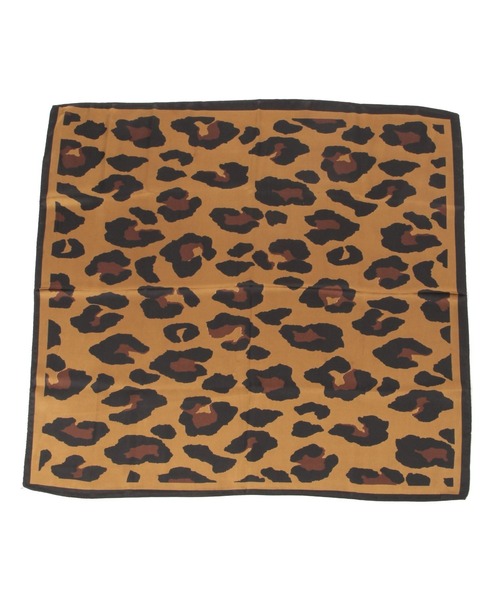 BAYFLOW(ベイフロー)の「70×70 レオパードスカーフ(バンダナ/スカーフ・レディース・ホワイト/ブラウン・FREE)」の13枚目の写真