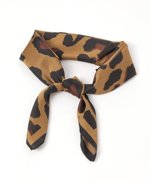 BAYFLOW(ベイフロー)の「70×70 レオパードスカーフ(バンダナ/スカーフ・レディース・ホワイト/ブラウン・FREE)」の20枚目の写真