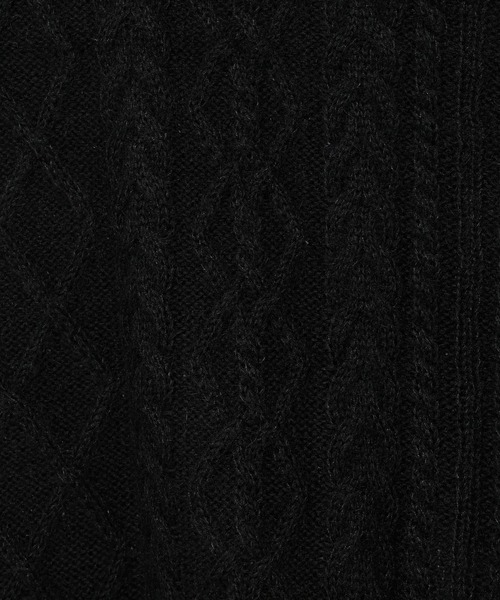 HARE（ハレ）の「Vネックケーブルニットプルオーバー(HARE)（ニット/セーター・メンズ・グレー/ブラック/パープル・FREE）」の21枚目の写真