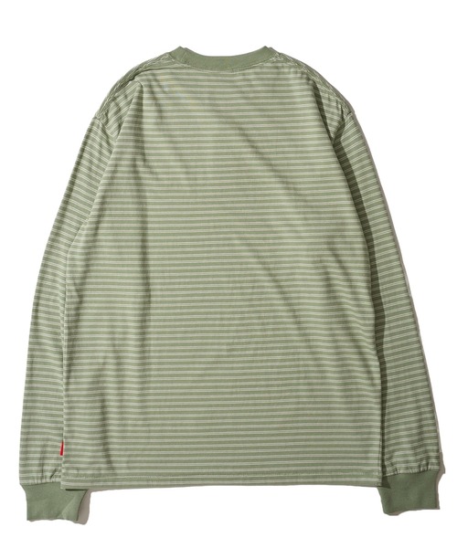 Healthknit（ヘルスニット）の「【Healthknit】クラシックボーダー ロングスリーブTシャツ（Tシャツ/カットソー・メンズ・ブラック/グリーン・X-LARGE/MEDIUM/LARGE）」の6枚目の写真