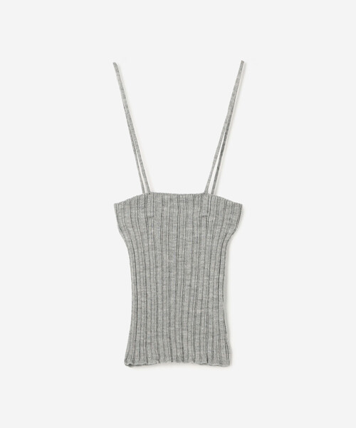 UNFIL（アンフィル）の「UNFIL | ロイヤルベビーアルパカ ランダムリブキャミソール WOMEN（ニット/セーター・レディース・グレー/グリーン系その他・1）」の9枚目の写真