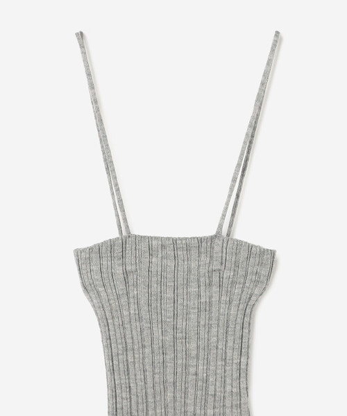 UNFIL（アンフィル）の「UNFIL | ロイヤルベビーアルパカ ランダムリブキャミソール WOMEN（ニット/セーター・レディース・グレー/グリーン系その他・1）」の11枚目の写真