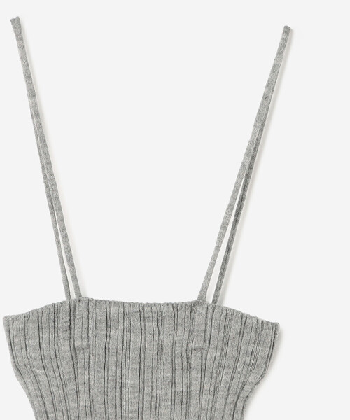 UNFIL（アンフィル）の「UNFIL | ロイヤルベビーアルパカ ランダムリブキャミソール WOMEN（ニット/セーター・レディース・グレー/グリーン系その他・1）」の12枚目の写真