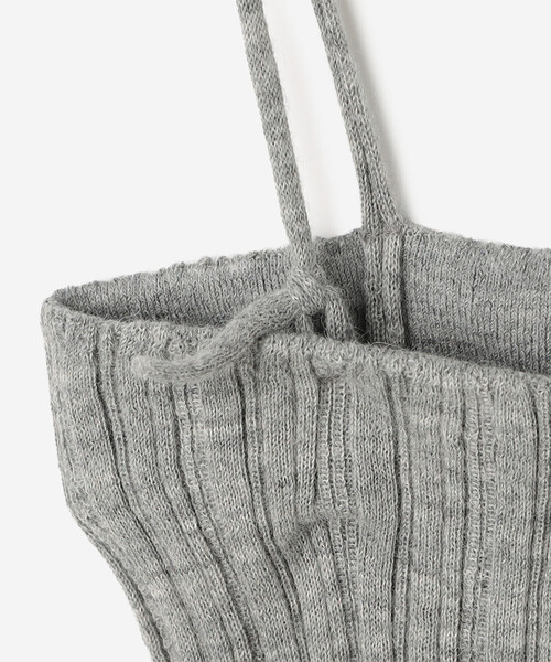 UNFIL（アンフィル）の「UNFIL | ロイヤルベビーアルパカ ランダムリブキャミソール WOMEN（ニット/セーター・レディース・グレー/グリーン系その他・1）」の14枚目の写真