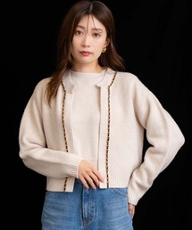 NOELA | 【販路限定カラーあり】チェーンブレードニットアンサンブル(カーディガン/ボレロ)