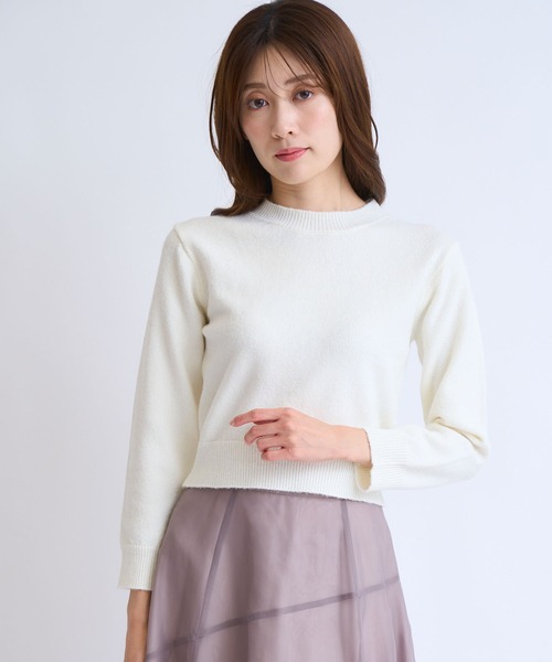 NOELA(ノエラ)の「【販路限定カラーあり】チェーンブレードニットアンサンブル(カーディガン/ボレロ・レディース・ベージュ/ブラック/オフホワイト/グレー・フリー)」の13枚目の写真