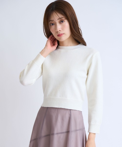 NOELA(ノエラ)の「【販路限定カラーあり】チェーンブレードニットアンサンブル(カーディガン/ボレロ・レディース・ベージュ/ブラック/オフホワイト/グレー・フリー)」の14枚目の写真