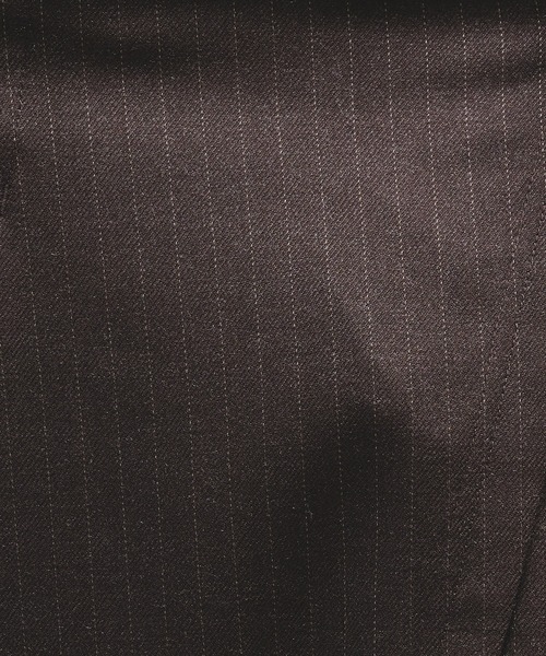 Adoon plain(アドーンプレーン)の「Side Layered Pinstripe Wide Slacks / サイドレイヤードピンストライプワイドスラックス(スラックス・メンズ・ブラウン/ブラック・LARGE/MEDIUM/SMALL)」の16枚目の写真