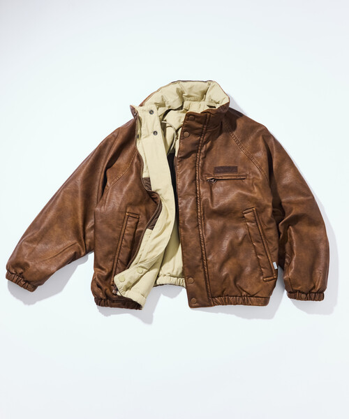 セール】NAUTICA/ノーティカ フェイクレザー×ナイロン リバーシブル