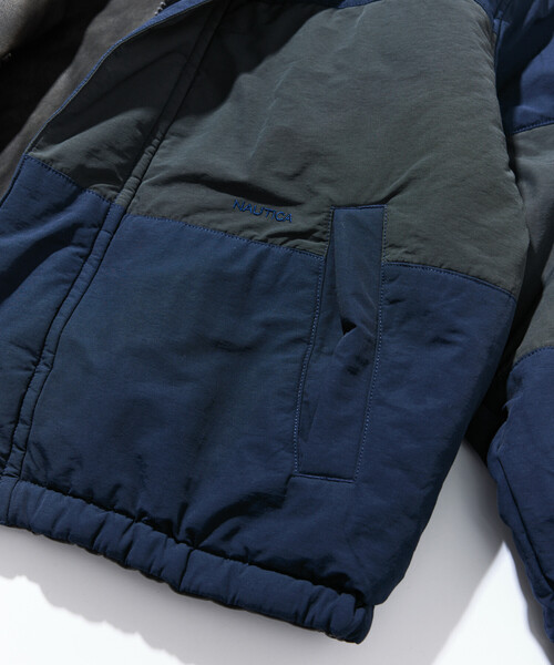 セール】NAUTICA/ノーティカ フェイクレザー×ナイロン リバーシブル