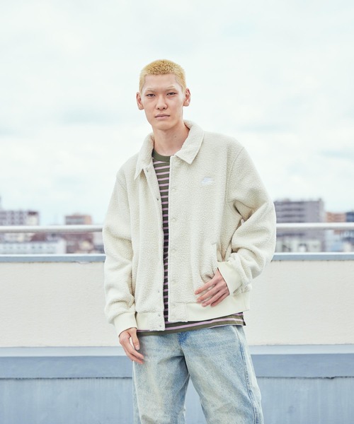 NIKE(ナイキ)の「ナイキ スポーツウェア クラブ メンズ ハイパイル フリース コーチ ジャケット / Nike Sportswear Club Men's High-Pile Fleece Coaches Jacket HV1430-297 Light Khaki(ブルゾン・メンズ・ブラウン系その他2・S/M/L/XL/2XL)」の8枚目の写真