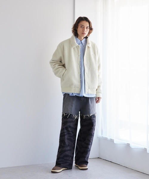 NIKE(ナイキ)の「ナイキ スポーツウェア クラブ メンズ ハイパイル フリース コーチ ジャケット / Nike Sportswear Club Men's High-Pile Fleece Coaches Jacket HV1430-297 Light Khaki(ブルゾン・メンズ・ブラウン系その他2・S/M/L/XL/2XL)」の4枚目の写真