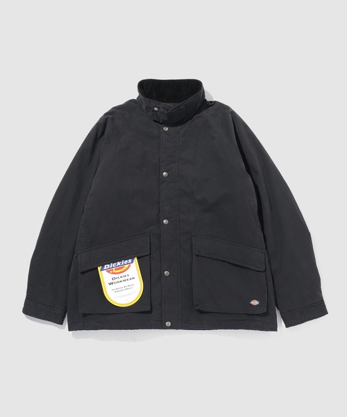 Dickies(ディッキーズ)の「Dickies 襟コーデュロイ切り替え 薄中綿 ワークジャケット(ミリタリージャケット・メンズ・ブラック/カーキ・M/L/XL)」の11枚目の写真