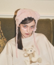 Lovilyn（ラヴィリン）の「ふわふわクマちゃんニット帽（ニットキャップ/ビーニー）」