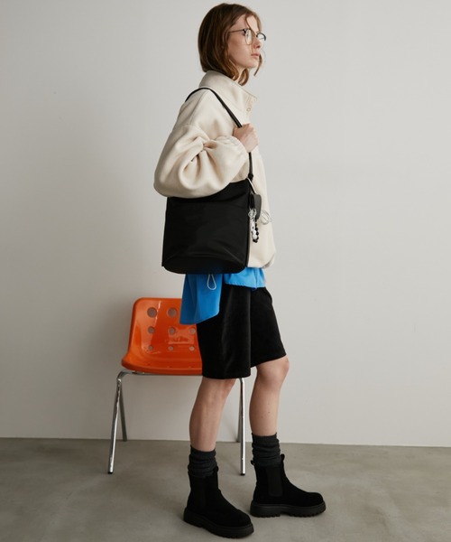 Auntie Rosa Holiday（アンティローザホリデー）の「ナイロンバケツトート（トートバッグ・レディース・ブラック/ブラウン・FREE）」の8枚目の写真