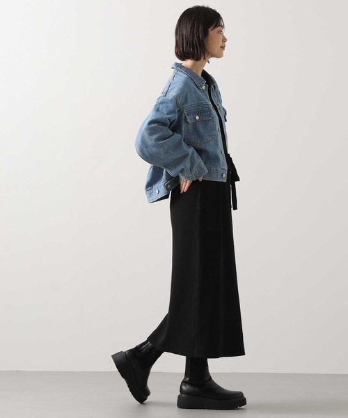 Gready Brilliant(グレディブリリアン)の「VネックリブニットOワンピ(ワンピース・レディース・モカ/ブラック・38)」の8枚目の写真