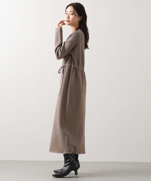 Gready Brilliant(グレディブリリアン)の「VネックリブニットOワンピ(ワンピース・レディース・モカ/ブラック・38)」の15枚目の写真