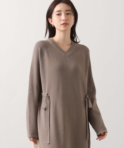 セール】VネックリブニットOワンピ（ワンピース）｜Gready Brilliant