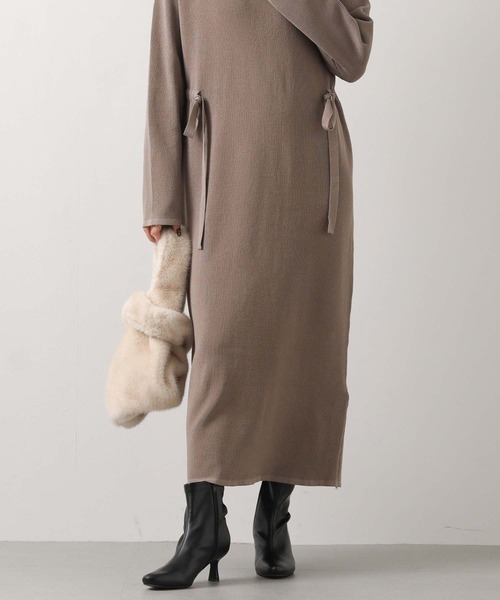 Gready Brilliant(グレディブリリアン)の「VネックリブニットOワンピ(ワンピース・レディース・モカ/ブラック・38)」の20枚目の写真