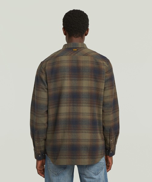 G-STAR(ジースター)の「Clean Regular Shirt/レギュラーフランネルチェックシャツ(シャツ/ブラウス・メンズ・チェック・LARGE/SMALL/X-LARGE/X-SMALL/MEDIUM)」の2枚目の写真