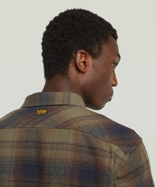 G-STAR(ジースター)の「Clean Regular Shirt/レギュラーフランネルチェックシャツ(シャツ/ブラウス・メンズ・チェック・LARGE/SMALL/X-LARGE/X-SMALL/MEDIUM)」の5枚目の写真