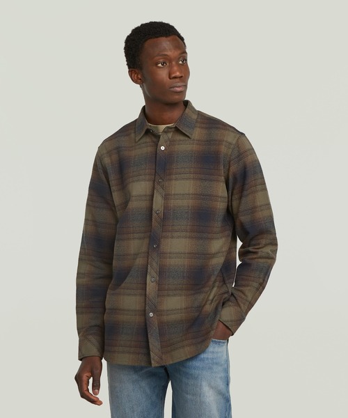 G-STAR(ジースター)の「Clean Regular Shirt/レギュラーフランネルチェックシャツ(シャツ/ブラウス・メンズ・チェック・LARGE/SMALL/X-LARGE/X-SMALL/MEDIUM)」の3枚目の写真