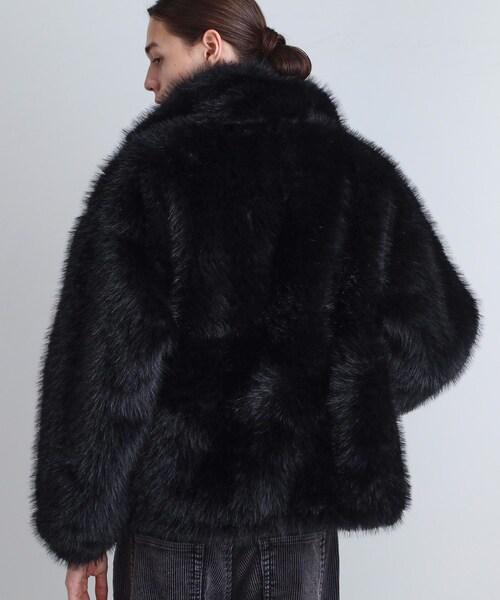 tk.TAKEO KIKUCHI（ティーケータケオキクチ）の「ミックスフェイクファーブルゾン（ブルゾン・メンズ・ブラウン系その他/ブラック/ダークブラウン・02/01/03）」の7枚目の写真