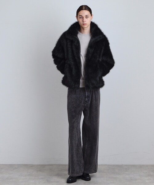 tk.TAKEO KIKUCHI（ティーケータケオキクチ）の「ミックスフェイクファーブルゾン（ブルゾン・メンズ・ブラウン系その他/ブラック/ダークブラウン・02/01/03）」の8枚目の写真