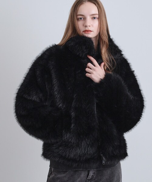 tk.TAKEO KIKUCHI（ティーケータケオキクチ）の「ミックスフェイクファーブルゾン（ブルゾン・メンズ・ブラウン系その他/ブラック/ダークブラウン・02/01/03）」の10枚目の写真