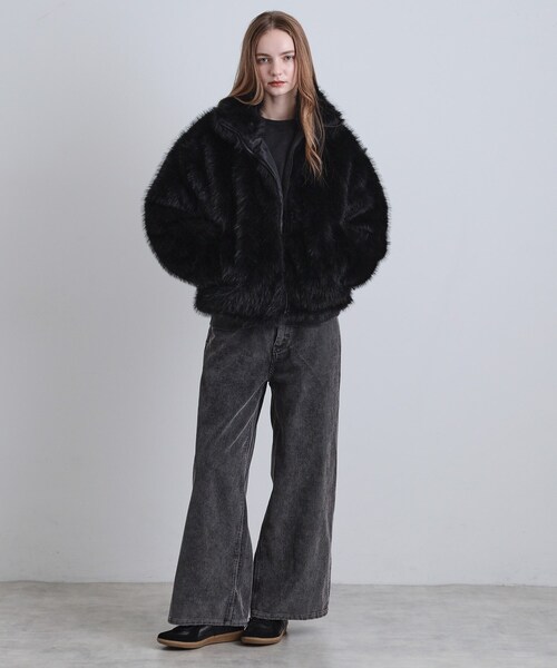 tk.TAKEO KIKUCHI（ティーケータケオキクチ）の「ミックスフェイクファーブルゾン（ブルゾン・メンズ・ブラウン系その他/ブラック/ダークブラウン・02/01/03）」の12枚目の写真