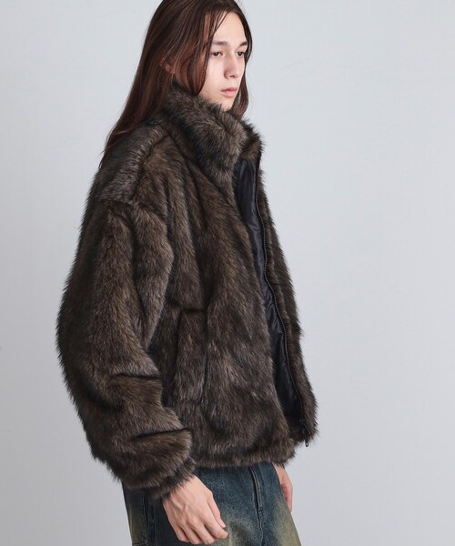 tk.TAKEO KIKUCHI（ティーケータケオキクチ）の「ミックスフェイクファーブルゾン（ブルゾン・メンズ・ブラウン系その他/ブラック/ダークブラウン・02/01/03）」の15枚目の写真