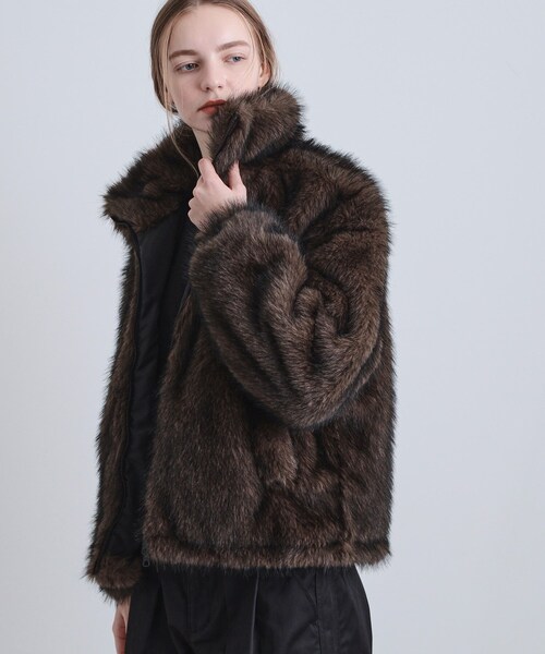 tk.TAKEO KIKUCHI（ティーケータケオキクチ）の「ミックスフェイクファーブルゾン（ブルゾン・メンズ・ブラウン系その他/ブラック/ダークブラウン・02/01/03）」の17枚目の写真