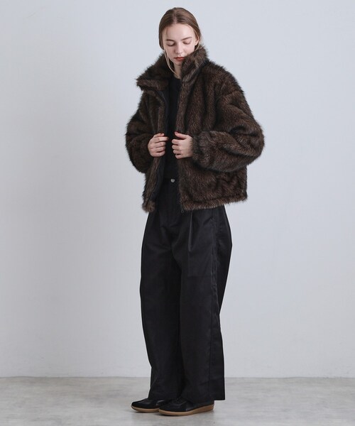 tk.TAKEO KIKUCHI（ティーケータケオキクチ）の「ミックスフェイクファーブルゾン（ブルゾン・メンズ・ブラウン系その他/ブラック/ダークブラウン・02/01/03）」の19枚目の写真