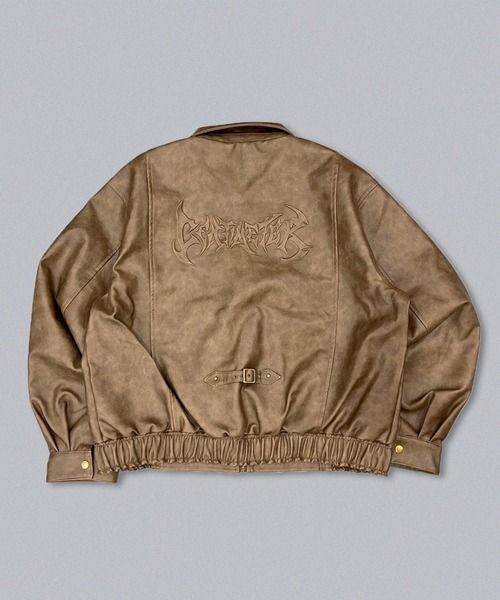 centimeter(センチメーター)の「Fake leather flight jacket(ブルゾン・メンズ・ブラウン・MEDIUM/LARGE)」の15枚目の写真