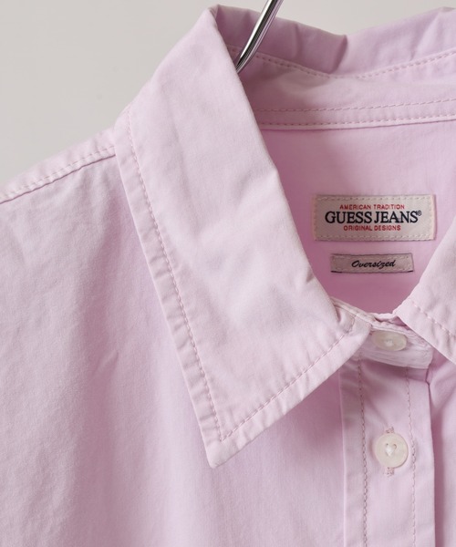 GUESS JEANS（ゲスジーンズ）の「GUESS JEANS GJ LS OS POCKET SHIRT ゲス 折り襟 クラシックカラー 胸ポケット 長袖シャツ（シャツ/ブラウス・レディース・イエロー/ラベンダー・S/M/L）」の14枚目の写真