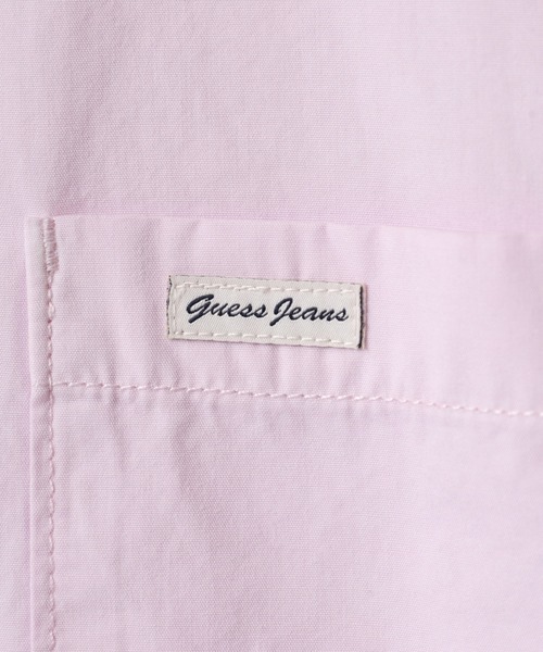 GUESS JEANS（ゲスジーンズ）の「GUESS JEANS GJ LS OS POCKET SHIRT ゲス 折り襟 クラシックカラー 胸ポケット 長袖シャツ（シャツ/ブラウス・レディース・イエロー/ラベンダー・S/M/L）」の16枚目の写真