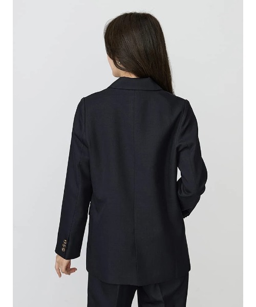 Perfect Suit FActory（パーフェクトスーツファクトリー）の「レディスソフトスーツ　ダブルジャケット　無地　グレー/ブラウン/ネイビー（テーラードジャケット・レディース・ネイビー/ダークブラウン/チャコールグレー・S/M/L/SS）」の7枚目の写真