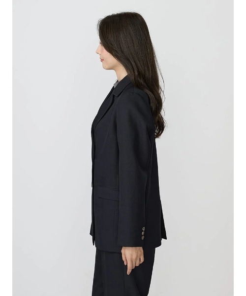 Perfect Suit FActory（パーフェクトスーツファクトリー）の「レディスソフトスーツ　ダブルジャケット　無地　グレー/ブラウン/ネイビー（テーラードジャケット・レディース・ネイビー/ダークブラウン/チャコールグレー・S/M/L/SS）」の8枚目の写真